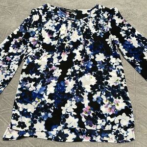 Express Purple Floral Blouse